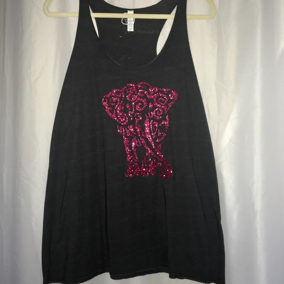 Racerback Relaxed Fit Tank HTV+Embellishment NWOT - Picture 8 of 8